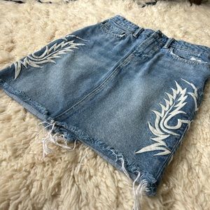 AllSaints Philly Denim Mini Skirt